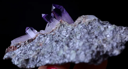 38.12g NATURAL Amethyst Quartz Skeletal Crystal Point Mineral Specimen /Mexico