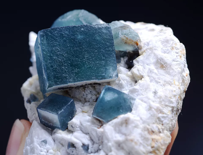 122g Natural Blue Green Cube Fluorite Mineral Specimen/Inner Mongolia  China