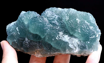 314.5g Natural Phantom Window Green Cubic Fluorite CLUSTER Mineral Specimen