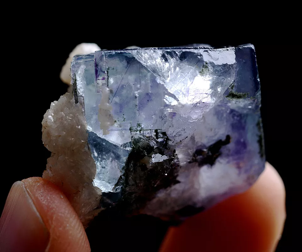 30g Natural Window Purple Fluorite Dolomite Mineral Specimen/Yaogangxian China