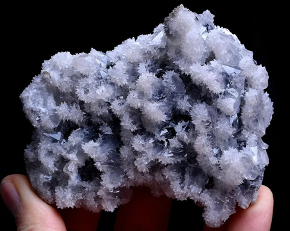 161g Natural Transparent Rare Species “snow” Crystal Cluster Mineral Specimen