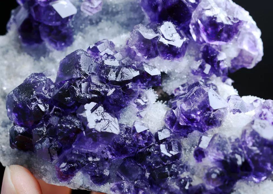 214.1g Natural Beauty Clear Purple Fluorite Crystal Mineral Specimen/China