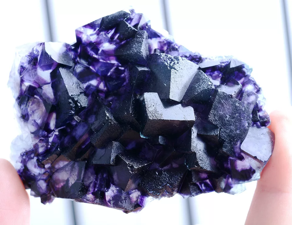 119g Natural Devil's Eye Purple FLUORITE Mineral Specimen/Inner Mongolia  China