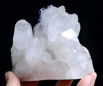 406g Natural Complete Window Purple Fluorite MINERAL SAMPLES /Yaogangxian China