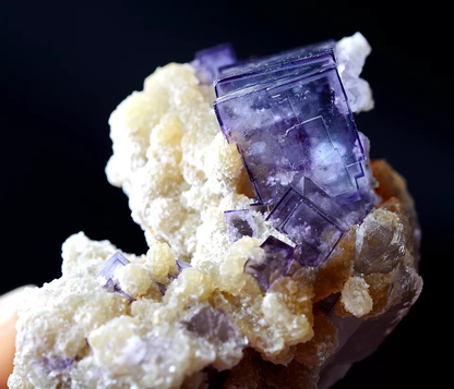 40.4gRARE PURPLE FLUORITE DOLOMITE CRYSTAL MINERAL SPECIMEN/Yaogangxian China