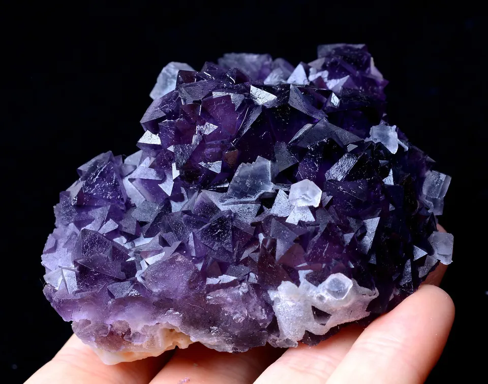 211.68g MUSEUM COLLECTION NEWLY DISCOVERED RARE PURPLE FLUORITE MINERAL SAMPLES