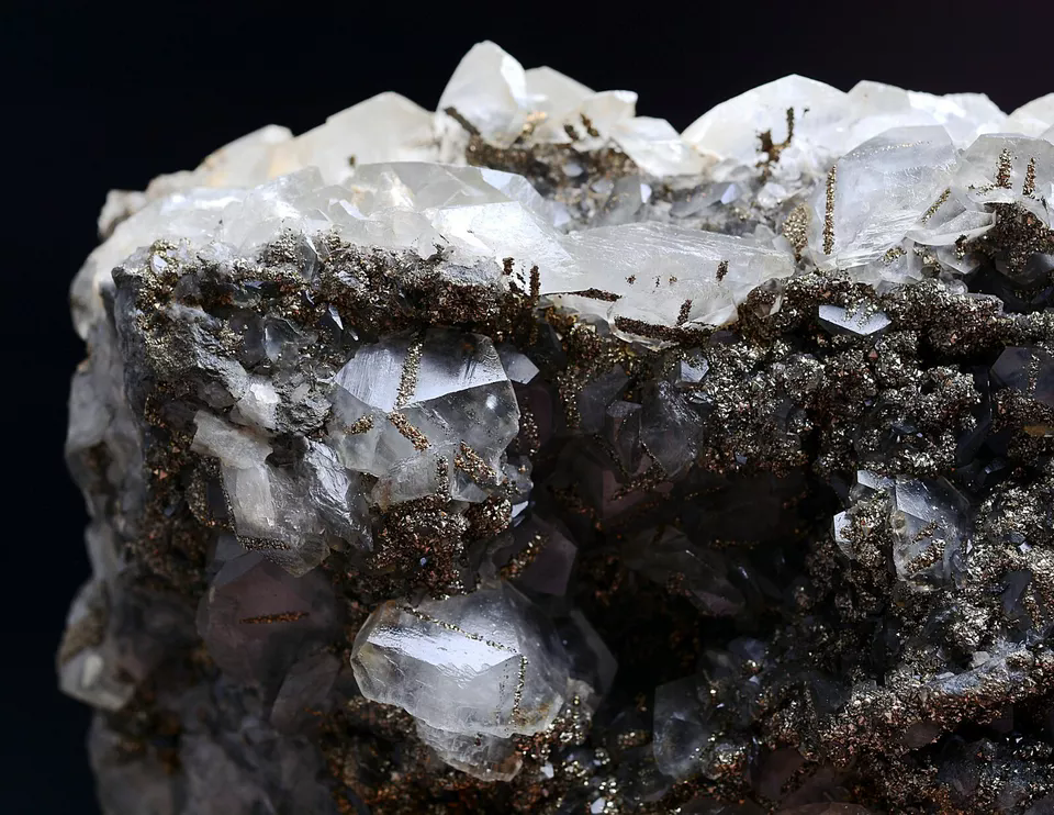 1143.5g Natural Beautiful "Benz" Calcite & Pyrite Mineral  Specimen/ China