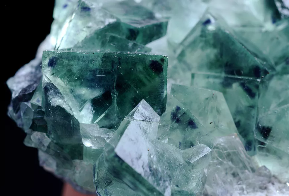 186g Natural Phantom Window Green Fluorite Crystal Mineral Specimen/China