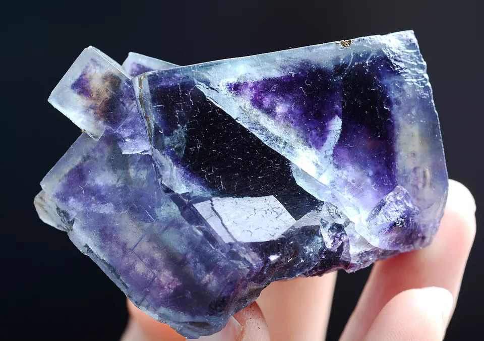 115g Natural Devil's Eye Purple FLUORITE Mineral Specimen/Inner Mongolia  China