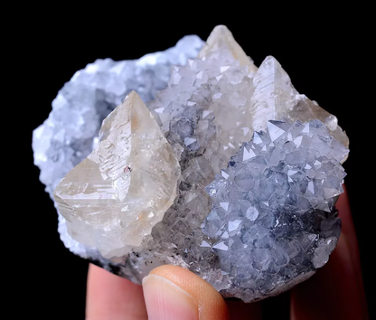 188.98g Newly Discovered White Apophyllite CRYSTAL CLUSTER Mineral  Specimen