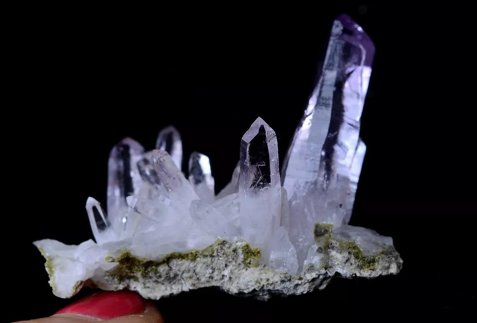 10.81g NATURAL Amethyst Quartz Skeletal Crystal Point Mineral Specimen/Mexico