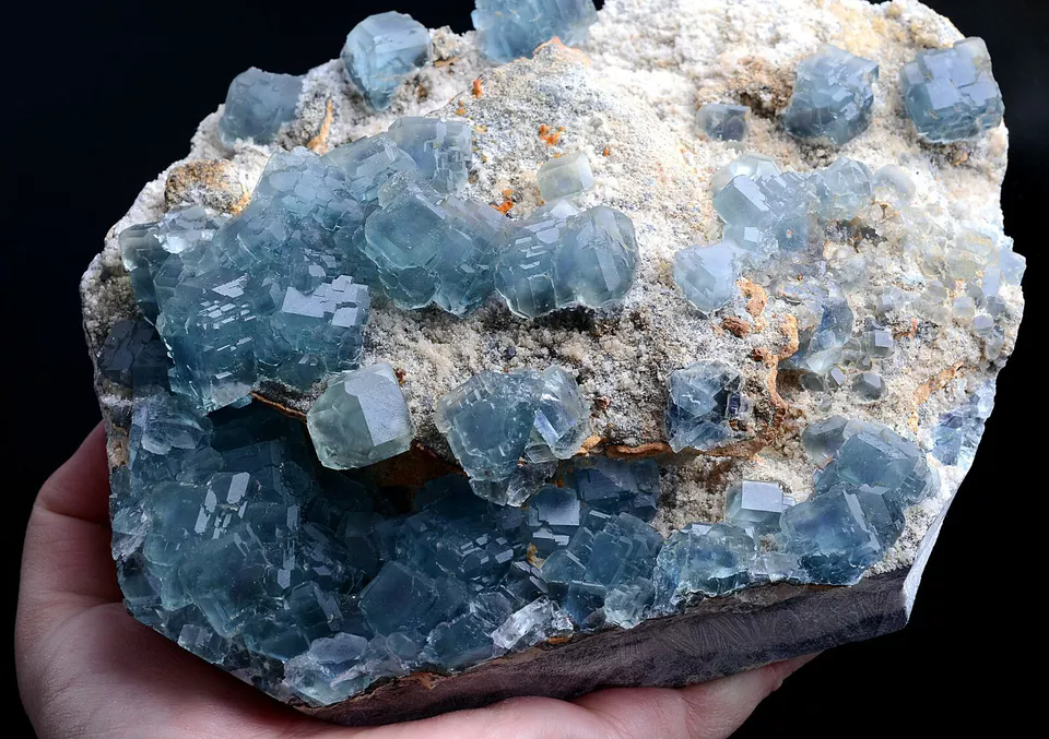 2217g NATURAL Rare Blue Green Cubic Phantom Window FLUORITE Mineral Specimen