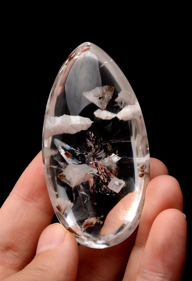 Natural Rare Healing Calcite Quartz Crystal Mineral Pendants 67*35*26mm