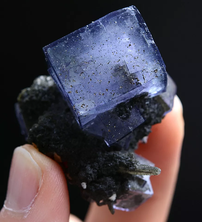 46g Natural Purple Fluorite & Arsenopyrite  Mineral Specimen/Yaogangxian  China