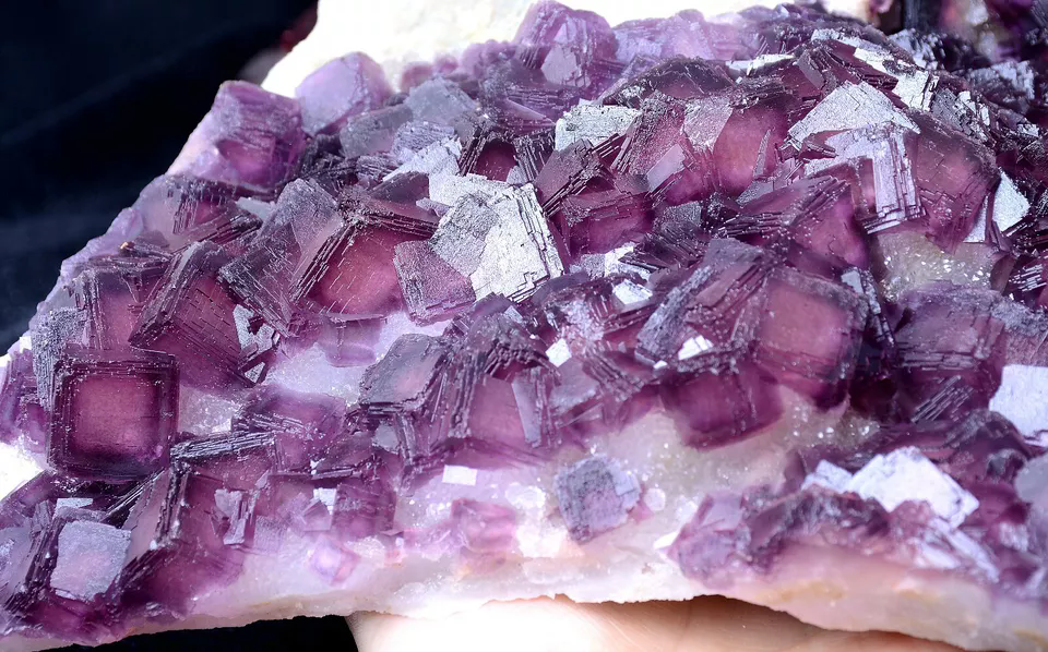 3065g NEWLY DISCOVERED RARE PURPLE FLUORITE CRYSTAL CLUSTER MINERAL SAMPLES