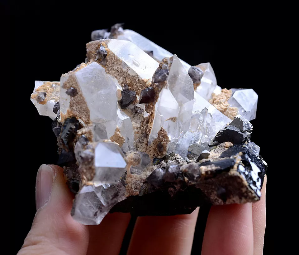 156gNatural Rare Scheelite &Crystal Cluster Mineral Specimen/Yaogangxian  China