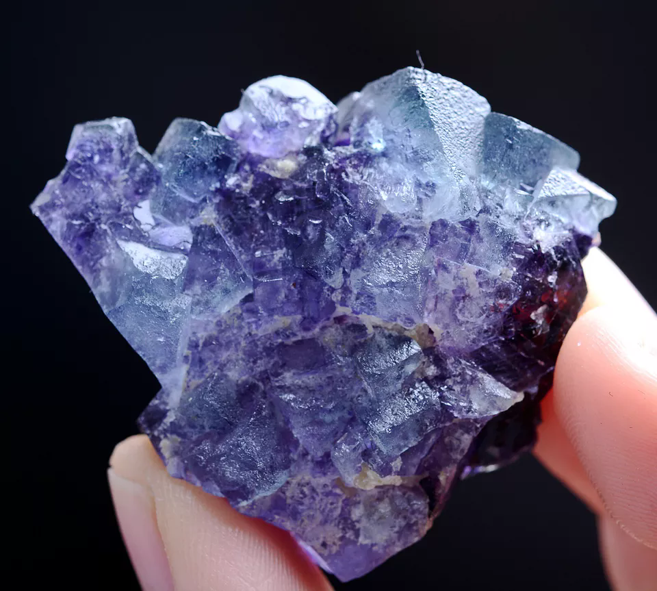 29g Natural Devil's Eye Purple FLUORITE Mineral Specimen/Inner Mongolia  China