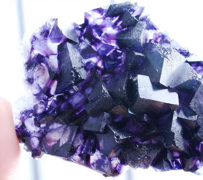 119g Natural Devil's Eye Purple FLUORITE Mineral Specimen/Inner Mongolia  China