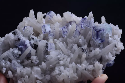 738gNatural Phantom Window Purple Fluorite Crystal Mineral Specimen/Yaogangxian