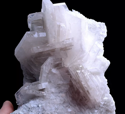 771g Complete Natural  Rare White ladder-Like Calcite Mineral Specimen/ China