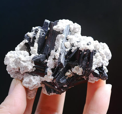 117g Natural Wolframite CRYSTAL Calcite Mineral Specimen/Yaogangxian  China