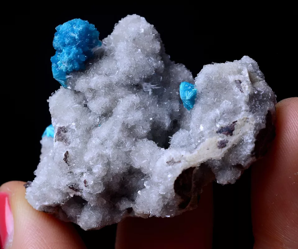 29.24g Natural CAVANSITE & ZEOLITE Crystal Symbiotic Mineral Specimen/ India