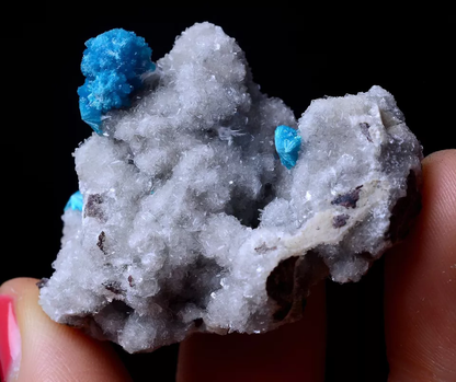 29.24g Natural CAVANSITE & ZEOLITE Crystal Symbiotic Mineral Specimen/ India