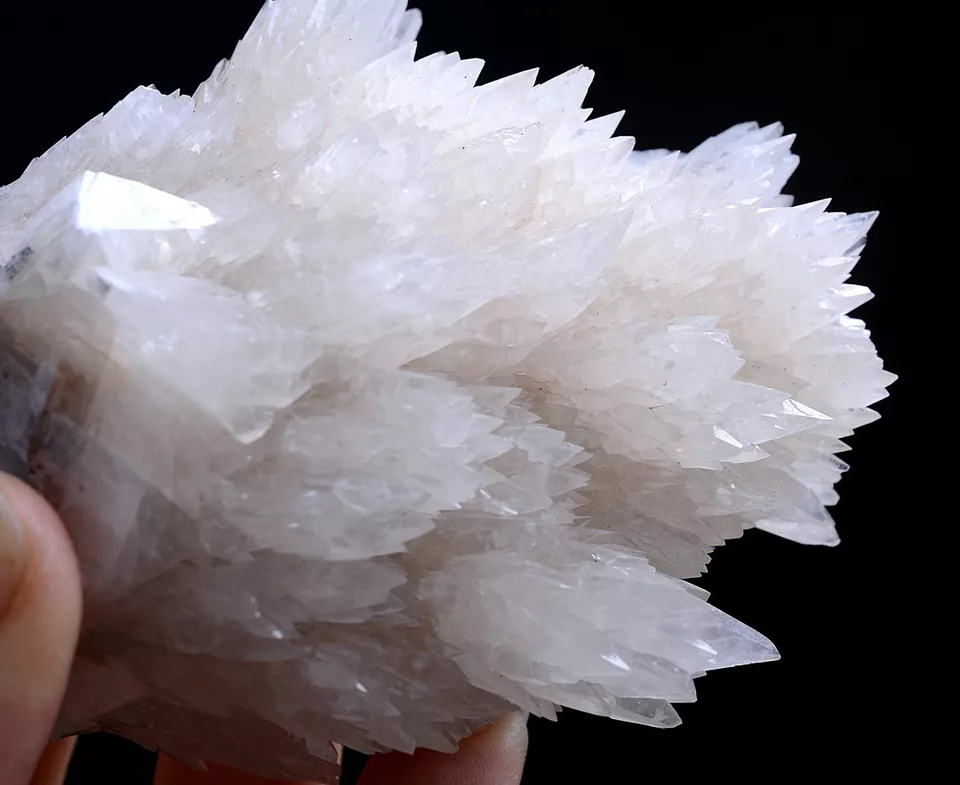 209g Natural  “Angel Wings” White Calcite Crystal Mineral Specimen/China