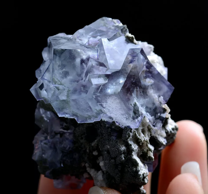 72.0g Natural Phantom Window Purple Fluorite Mineral Specimen/Yaogangxian China