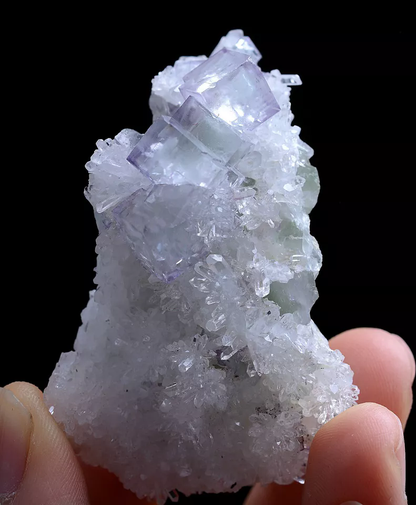 39g Natural Clear Purple Green FLUORITE Crystal Mineral Specimen/China