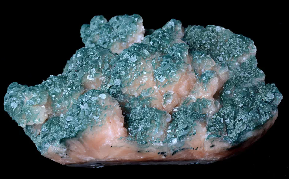 1821g Newly Discovered Green Apophyllite CRYSTAL CLUSTER Mineral Specimen