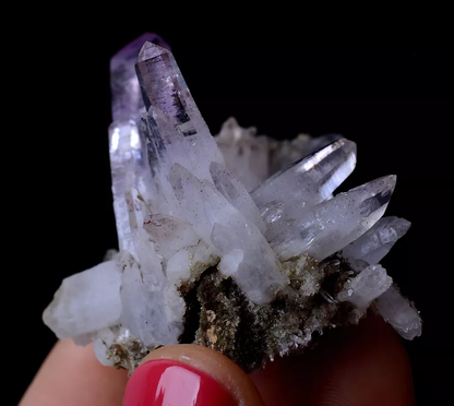 23.26g NATURAL Amethyst Quartz Skeletal Crystal Point Mineral Specimen/Mexico