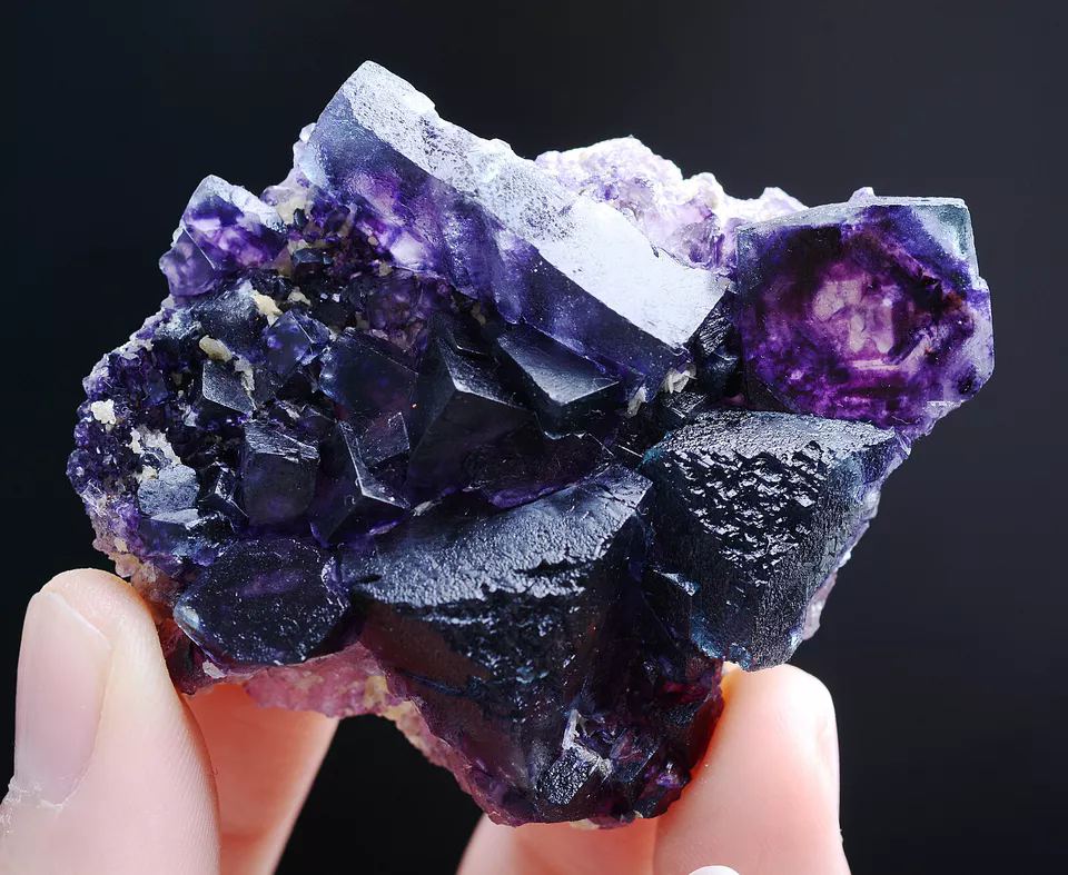 52g Natural Devil's Eye Purple FLUORITE Mineral Specimen/Inner Mongolia  China