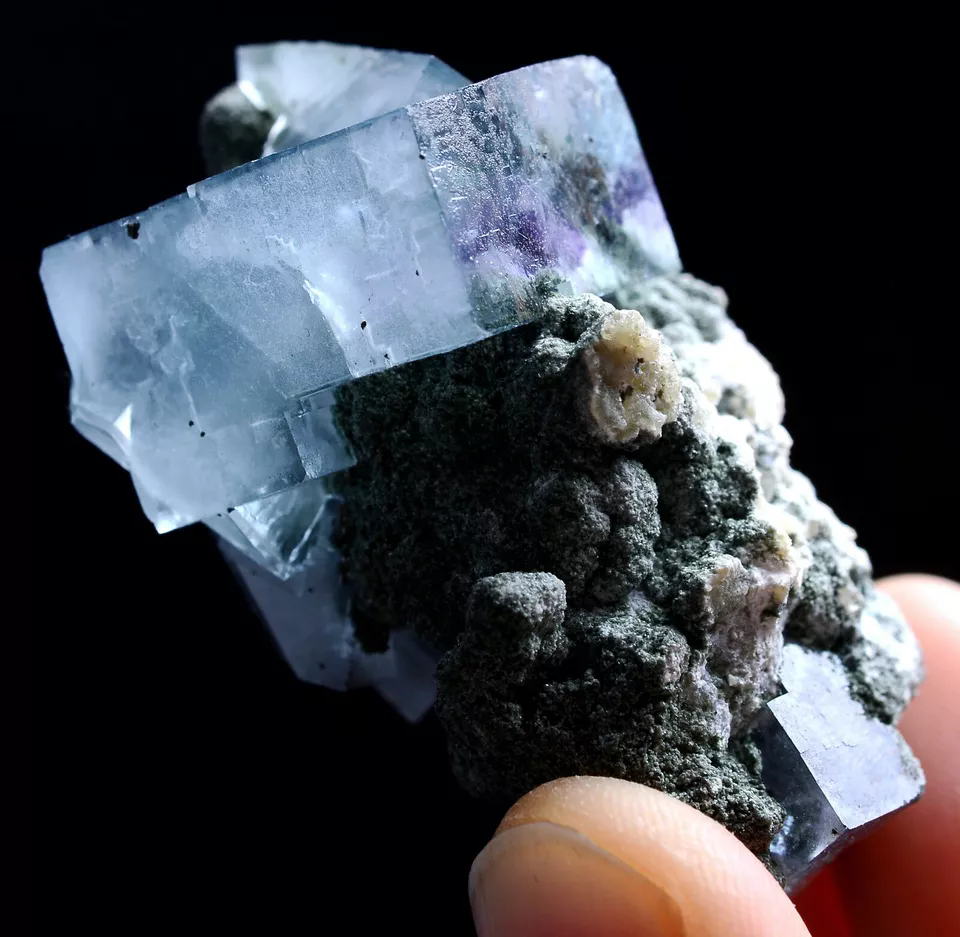 40g Natura Complete Clear Purple FLUORITE  Mineral Specimen / Yaogangxian China