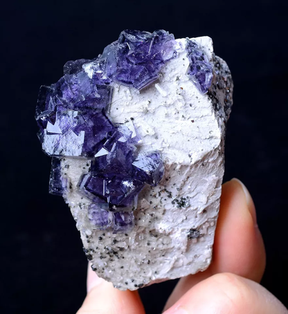 103g BEAUTY TRANSPARENT GEM LEVEL PURPLE FLUORITE CRYSTAL MINERAL SPECIMEN