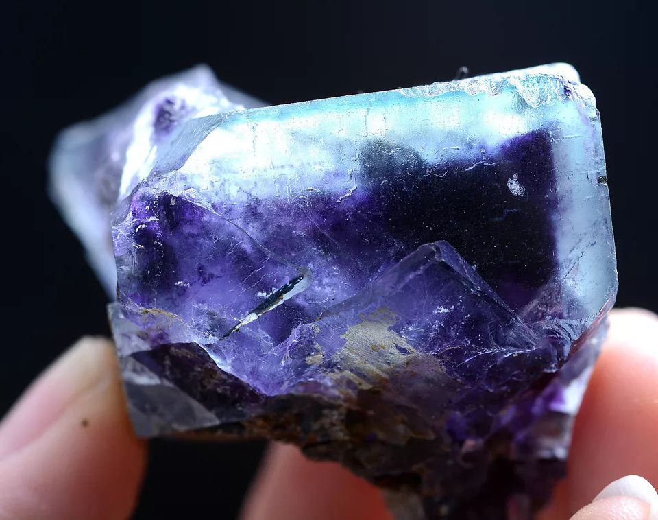 115g Natural Devil's Eye Purple FLUORITE Mineral Specimen/Inner Mongolia  China