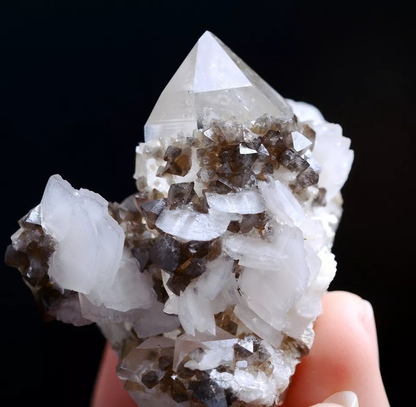 65g Natural Rare Scheelite & Crystal Calcite Mineral Specimen/Yaogangxian China