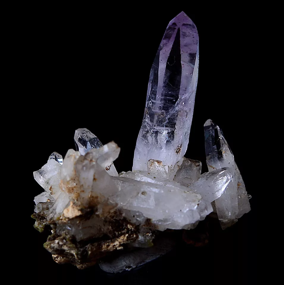 5.45g NATURAL Amethyst Quartz Skeletal Crystal Point Mineral Specimen/Mexico