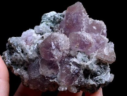 174g NATURAL Calcite & Amethyst Quartz Skeletal Crystal Point Mineral Specimen