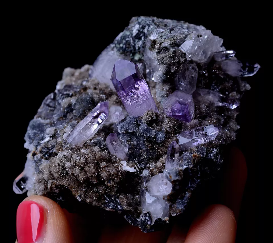 78.96gNATURAL Amethyst Quartz Skeletal Crystal Point Mineral Specimen/Mexico