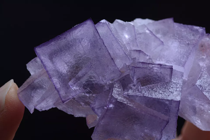 61g Natural Clear Purple Edge Fluorite Mineral Specimen /Guizhou China