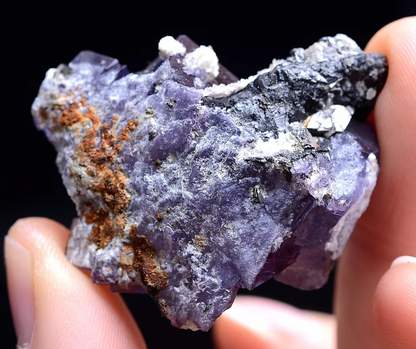 26.g NEWLY DISCOVERED RARE PURPLE FLUORITE MINERAL SAMPLES/Yaogang xian