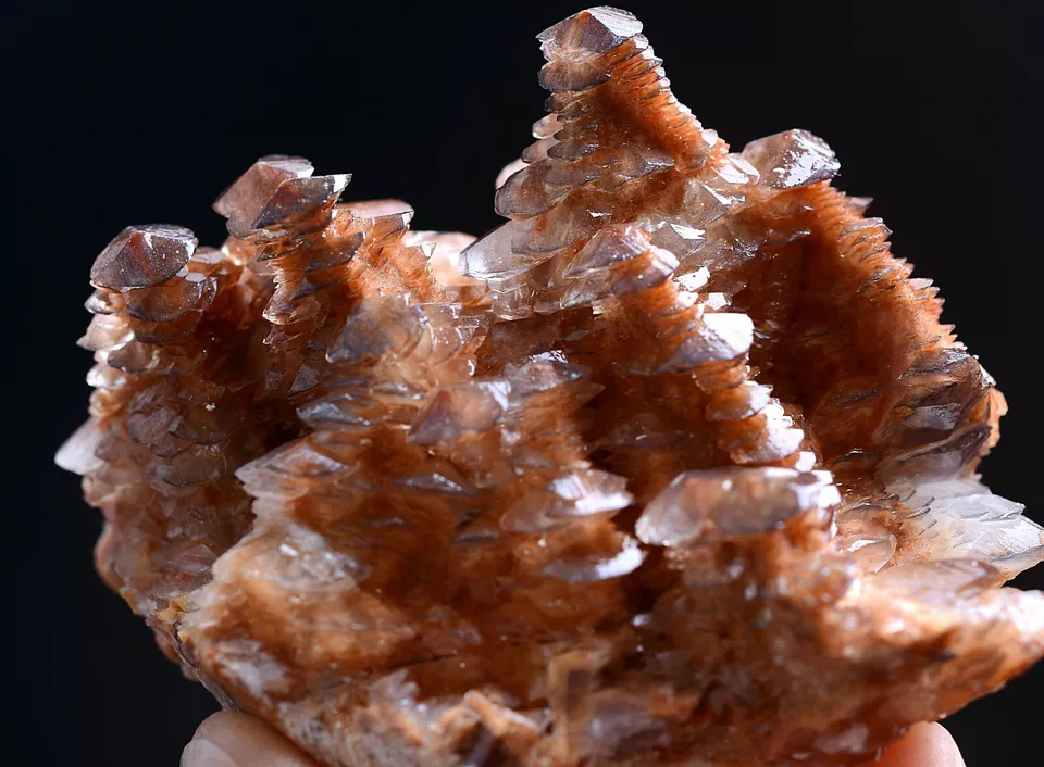 93g New Varieties Natural Rare Orange Calcite Tower-like Mineral Specimen/China