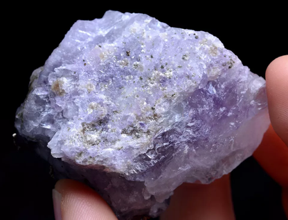 71g RARE PURPLE FLUORITE & CHALCOPYRITE SYMBIOTIC MINERAL SAMPLES/ Yaogang xian