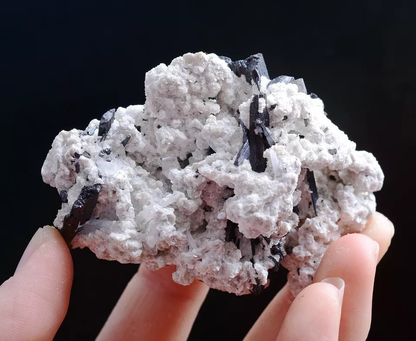 117g Natural Wolframite CRYSTAL Calcite Mineral Specimen/Yaogangxian  China