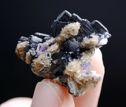 13g Natura Wolframite & Dolomite & Fluorite Mineral Specimen/Yaogangxian China