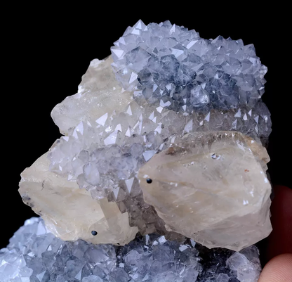 188.98g Newly Discovered White Apophyllite CRYSTAL CLUSTER Mineral  Specimen