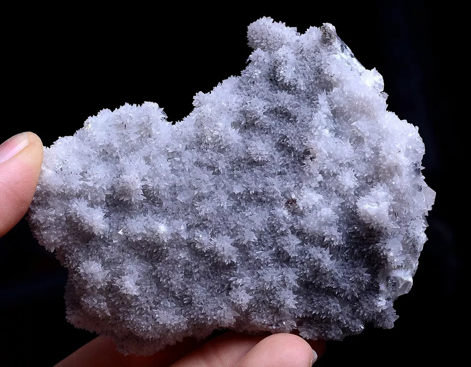 161g Natural Transparent Rare Species “snow” Crystal Cluster Mineral Specimen