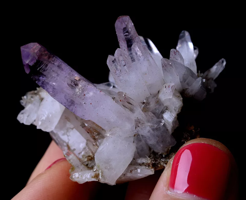 23.26g NATURAL Amethyst Quartz Skeletal Crystal Point Mineral Specimen/Mexico