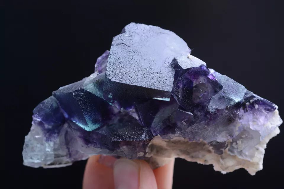 113g Natural Devil's Eye Purple FLUORITE Mineral Specimen/Inner Mongolia  China